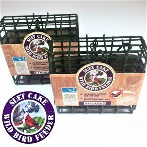 Suet Cake Wild Bird Feeders (Pair Of 2)